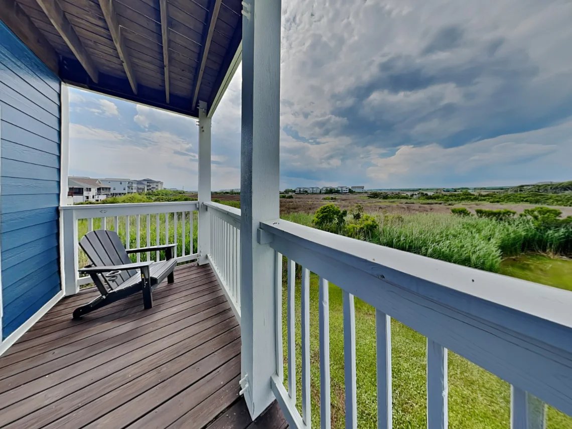 Private deck overlooking the sound
