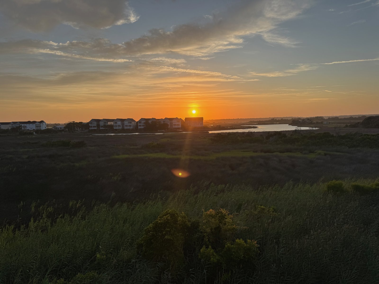 Sunset over the sound